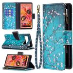 For Google Pixel 6 Colored Drawing Pattern Zipper Horizontal Flip Phone Leather Case with Holder & Card Slots & Wallet(Plum Blossom)