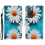 For Xiaomi Redmi 10 3D Colored Drawing Horizontal Flip Leather Phone Case(Chrysanthemum)
