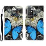 For Xiaomi Redmi 10 3D Colored Drawing Horizontal Flip Leather Phone Case(A Butterfly)