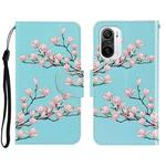 For Xiaomi Redmi K40 3D Colored Drawing Horizontal Flip Leather Phone Case(Magnolia)