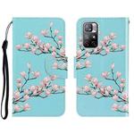 For Xiaomi Redmi Note 11 Global 3D Colored Drawing Horizontal Flip Leather Phone Case(Magnolia)