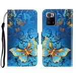 For Xiaomi Redmi Note 10 Pro 5G 3D Colored Drawing Horizontal Flip Leather Phone Case(Jade Butterfly)