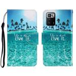 For Xiaomi Redmi Note 10 Pro 5G 3D Colored Drawing Horizontal Flip Leather Phone Case(Coconut Tree)