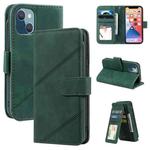 For iPhone 13 Skin Feel Horizontal Flip Leather Phone Case(Green)