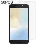 50 PCS 0.26mm 9H 2.5D Tempered Glass Film For Alcatel A3 Plus