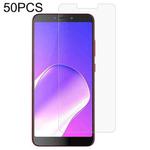 50 PCS 0.26mm 9H 2.5D Tempered Glass Film For Infinix Hot 6 Pro