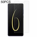 50 PCS 0.26mm 9H 2.5D Tempered Glass Film For Infinix Note 6