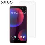 50 PCS 0.26mm 9H 2.5D Tempered Glass Film For HTC U11 Eyes