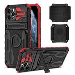For iPhone 11 Pro Kickstand Detachable Armband Phone Case (Red)