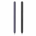 2 PCS / Set Stoyobe Silicone Protective Case Cover For Apple Pencil 2(Midnight Blue+Black)