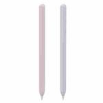 2 PCS / Set Stoyobe Silicone Protective Case Cover For Apple Pencil Pro / 2(Pink+Light Blue)