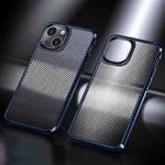 Ice Crystal Carbon Fiber Phone Case For iPhone 13 mini(Blue)