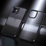 For iPhone 11 Ice Crystal Carbon Fiber Phone Case (Black)
