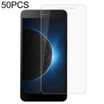 50 PCS 0.26mm 9H 2.5D Tempered Glass Film For Tecno W4