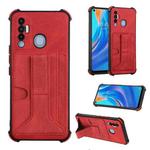 Dream Card Holder Leather Phone Case For Tecno Spark 7P(Red)