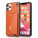Crossbody Wallet Card Bag Phone Case For iPhone 11 Pro(Orange)
