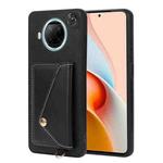 For Xiaomi Redmi Note 9 Pro 5G Crossbody Wallet Card Bag Phone Case(Black)