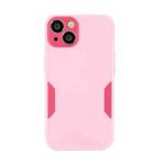 For iPhone 13 Precise Hole TPU Phone Case(Pink)