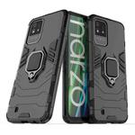 For OPPO Realme Narzo 50i Shockproof PC + TPU Phone Case with Magnetic Ring Holder(Black)