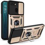 For OPPO A5s/A7 2018/A12 Sliding Camera Cover Design TPU+PC Phone Protective Case(Gold)