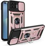 For OPPO A93 5G / A74 5G / A54 5G Sliding Camera Cover Design TPU+PC Phone Protective Case(Rose Gold)
