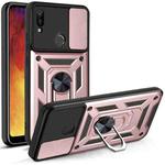 For Huawei Y6 2019 Sliding Camera Cover Design TPU+PC Phone Protective Case(Rose Gold)