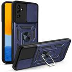 For Samsung Galaxy M52 5G Sliding Camera Cover Design TPU+PC Phone Protective Case(Blue)