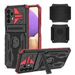 For Samsung Galaxy A32 5G Kickstand Detachable Armband Phone Case(Red)