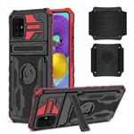 For Samsung Galaxy A51 / A31 Kickstand Detachable Armband Phone Case(Red)