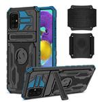 For Samsung Galaxy A51 / A31 Kickstand Detachable Armband Phone Case(Blue)