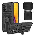 For Samsung Galaxy A72 5G Kickstand Detachable Armband Phone Case(Black)