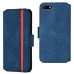 For Huawei Y5 2018 / Y5 Prime 2018 Retro Frosted Oil Side Horizontal Flip Case with Holder & Card Slots(Blue)