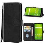 Leather Phone Case For Cricket Icon 3(Black)