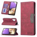 For Samsung Galaxy A32 5G Magnetic Splicing Leather Phone Case(Red)