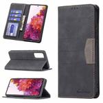 For Samsung Galaxy S20 FE Magnetic Splicing Leather Phone Case(Black)