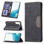 For Samsung Galaxy S22 5G Magnetic Splicing Leather Phone Case(Black)