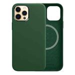 For iPhone 13 WiWU PU Leather + Metal Magsafe Magnetic Phone Case(Green)