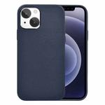 For iPhone 13 mini WiWU PC + Calfskin Genuine Leather Phone Case (Navy Blue)