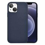 For iPhone 13 WiWU PC + Calfskin Genuine Leather Phone Case(Navy Blue)