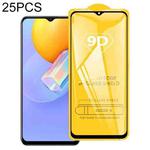 25 PCS 9D Full Glue Screen Tempered Glass Film For vivo Y51a