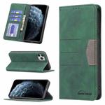 For iPhone 11 Pro Max Magnetic Splicing Leather Phone Case (Green)