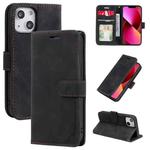For iPhone 13 Skin Feel Anti-theft Brush Horizontal Flip Leather Phone Case For iPhone13(Black)