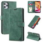 Skin Feel Anti-theft Brush Horizontal Flip Leather Phone Case For iPhone 11 Pro Max(Green)