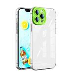 Transparent Candy TPU Phone Case For iPhone 13 Pro(Grass Green)