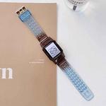 Jelly Gradient Transparent TPU Strap Watch Band For Apple Watch Ultra 49mm / Series 8&7 45mm / SE 2&6&SE&5&4 44mm / 3&2&1 42mm(7)