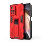 For Xiaomi Redmi Note 11 Pro Supersonic PC + TPU Shock-proof Phone Case with Holder(Red)