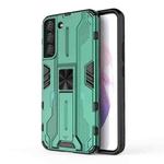 For Samsung Galaxy S22+ 5G Supersonic PC + TPU Shock-proof Phone Case with Holder(Green)