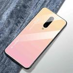 For OnePlus 7 Pro Gradient Color Glass Case(Yellow)