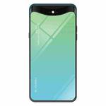 For OPPO Find X Gradient Color Glass Case(Sky Blue)