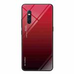 For VIVO X27 Gradient Color Glass Case(Red)